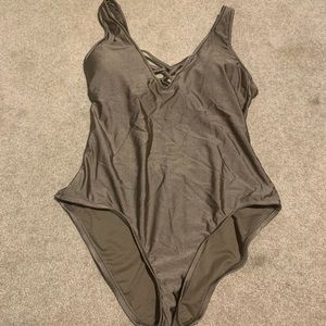 Low Back one piece bathing suit